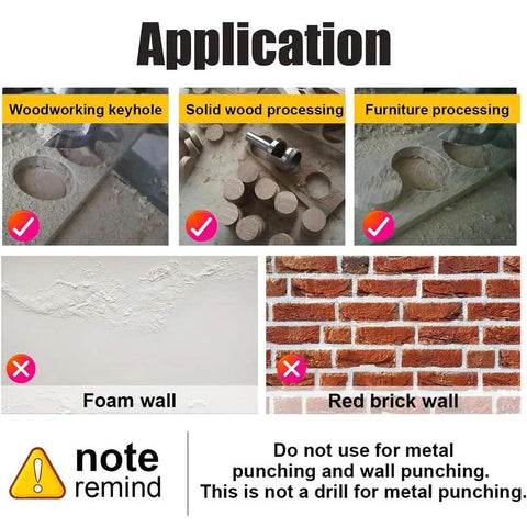 Applications for Heavy Duty Wood Plug Cutter Drill Bit Set Featuring Straight And Tapered Profiles In Four Classic Sizes.