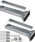 Ladder Leveler Pair for Extension Ladders with hardware, adjustable stabilizers for aluminum and fiberglass ladders, anti-slip feet