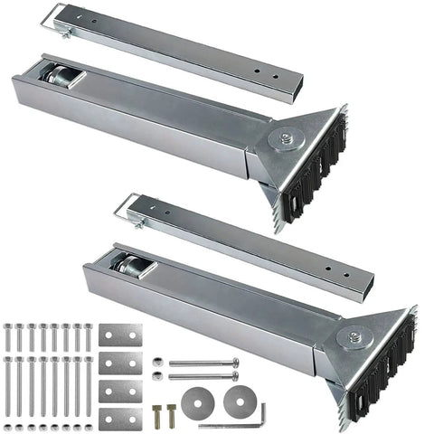 Ladder Leveler Pair for Extension Ladders with hardware, adjustable stabilizers for aluminum and fiberglass ladders, anti-slip feet