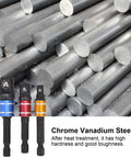 Hex To Square Socket Adapters Set One Quarter Inch Hex Shank Extension Kit Chrome Vanadium Steel with bars background