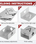 Welding instructions for Six Piece Welding Practice Kit With Type 201 Stainless Steel Coupons for MIG TIG Stick and Wire Feed Welds