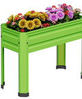 Elevated Raised Garden Bed With Legs Heavy Duty Galvanized Steel Planter Box For Vegetables, Flowers And Herbs