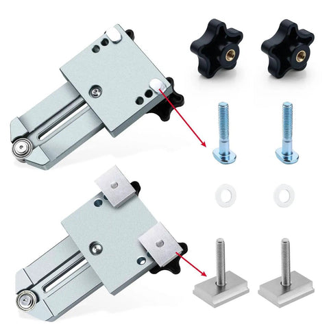 Aluminum Extended Ripping Jig For Table Saws Routers And Band Saws 175 Mm Telescoping Pro Grade Woodworking Guide with accessories