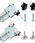 Ultra Thin Ripping Jig For Table Saw And Router Band Saw Aluminum Alloy Woodworking Guide with components and inch scale