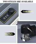 Hidden Book Safe With Combination Lock Vintage Faux Book Safe showing code and key lock styles for secret storage.