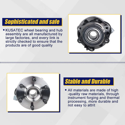 Front Wheel Bearing And Hub Assembly Direct Fit For Nissan Frontier 2005-2017, Pathfinder 2005-2012, Xterra 2005-2015