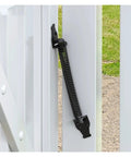Heavy Duty Tension Spring Gate Closer For Wooden Fence Gates Auto Close Device on white wooden gate