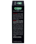 Curad Performance Series box showing directions for use on cuts and scrapes, details about active ingredients.