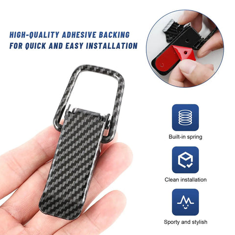 Bombproof Carbon Fiber Bumper Clip Hasp Quick Release Auto Fastener Locks Tight To Keep Body Panels Snug And Straight in hand for easy installation.