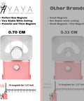 Comparison of YAYA Magnetic Acrylic Nail Tip Cutter With Magnets For Precise Length And Quick Sizing Like A Pro with other brands showing magnet size and stability.