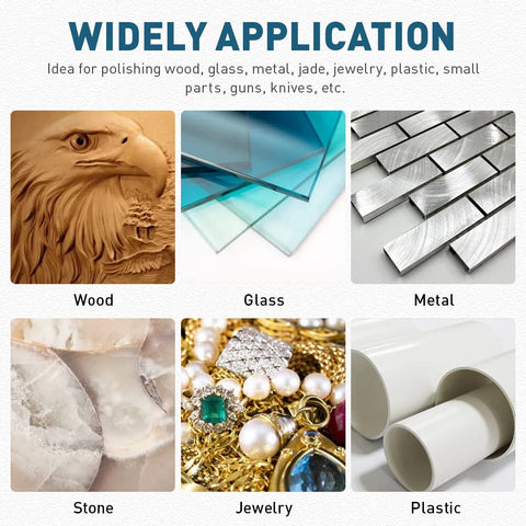 80 Pieces Wool Felt Buffing Wheel Set For Rotary Tool With 1 8th Inch Shank, applicable for wood, glass, metal, stone, jewelry, plastic polishing