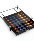 Tempered Glass Coffee Pod Drawer For Original Line Holds 42 Pods, Clear See Through Top Storage Organizer With Easy Access.