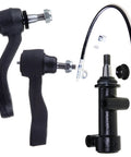 Chevy Idler Arm And Pitman Arm Kit For Avalanche 2500 Silverado 1500 HD 2500 3500 Suburban 2500 Direct Fit OE Grade Steering Linkage Replacement Durable And Easy Install, black steel steering parts with hardware