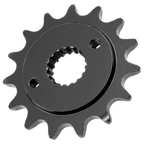 Close-up of beefy front sprocket from Red O Ring Drive Chain And Sprockets Kit For Honda TRX400EX Sportrax 400 1999 2004.