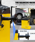 Premium Automatic Wheel Balancer With 24 Inch Color LCD Display, Auto A D Measurement, laser guide, in tire shop setting