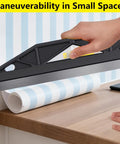 Using 12 Inch Paint Edger and Guard Stainless Steel Straight Edge Tool for Walls and Ceilings, No Tape Alternative