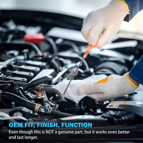 Mechanic checks engine with 2.4L Ecotec Timing Chain Kit With Chain Guide Tensioner Sprockets For Replacing Timing Chain On 2.4L L4 GM Engine.