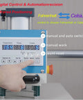 Control panel of 16x24 Inch Dual Station Pneumatic Heat Press With Up Sliding Platen And Infrared Laser Positioning
