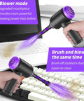 3 In 1 Mini Computer Vacuum Cleaner With 14500 Pa Suction, 110000 RPM Air Duster And Blower in use on a keyboard