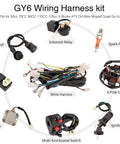 All In One GY6 Wiring Harness Kit For 50Cc To 125Cc Engines with Stator Coil CDI Ignition Coil Electric Components Display