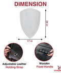 Old School 14th Century Medieval Steel White Heater Shield Functional Historical Replica For Reenactment And Display dimensions 