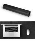 Top Grain Leather Extended Mouse Pad For Office And Gaming Large Desk Mat with laptop and mouse on slick writing surface