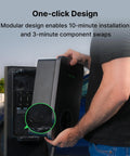 Person installing 80 Amp Level 2 EV Charger With AI Powered Smart Charging And Cloud AI Control App Remote Start Stop Indoor Outdoor J1772