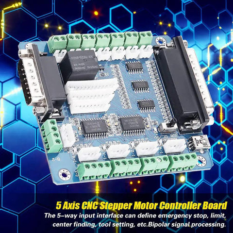 Beefy 5 Axis Stepper Motor Driver Controller Breakout Board Delivers Top Notch CNC Performance for DIY Makers Smooth Multi Axis Motion With Bipolar Signal Processing, 5 axis CNC board