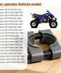 Heavy Duty Steering Stem Bushing And Collar And Seal Washer Kit For Yamaha ATVs shown with compatible models list and ATV image.
