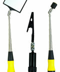 Telescoping Inspection Set 3 Piece with Versa Grip Handle 750 Series Pro Grade Precision Tools, mirror, magnetic, and claw tools