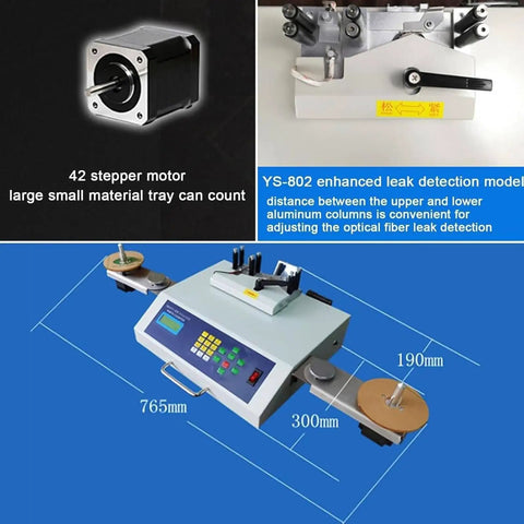 SMD Components Counter With Digital LCD Display And Leakage Detection, Smart Parts Counter For SMT Machines, Precision Mechanical Parts Processing, High Accuracy Photoelectric Detection For Fast, Reliable Counting, 765mm x 300mm