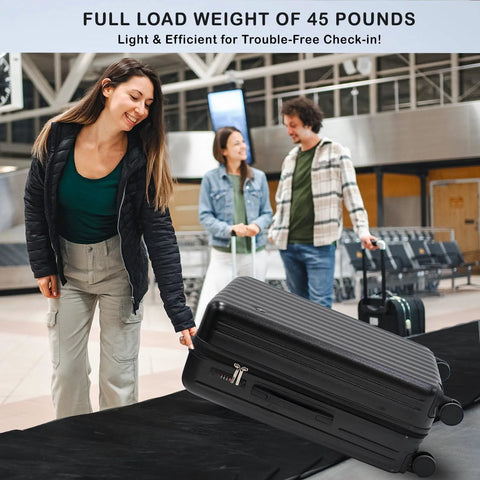 Travelers with TSA-approved 12 bottle wine travel case in airport