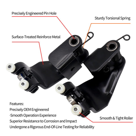 Sliding Door Roller Assembly For Honda Odyssey 2005 2010 Ex Ex L Touring Replacement For 72561 SHJ A21 72521 SHJ A21