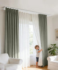 Heavy Duty Curtain Track Rollers Set, Ultra Quiet Smooth Glide Pulley Wheels, Replacement Sliding Hooks for Curtain Track System, Easy Install UPVC Window Curtain Accessories, Small Size, 20 Piece mounted on ceiling curtain track