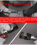 Heavy Duty Three Inch Cable Coupler Cutter Compatible With Ridgid K400 Drum And K50 Sectional Machines in use, showing easy installation and blade detail.