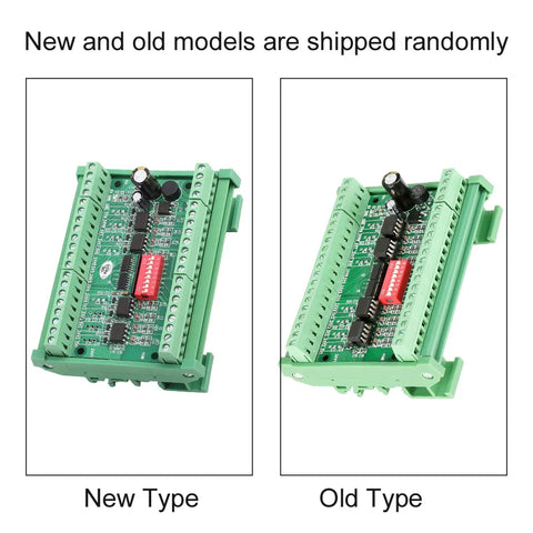 Comparison of new and old Eight Channel Level Converter Module 5V to 24V and 24V to 5V NPN PNP to NPN Translator for PLC MCU Interfaces