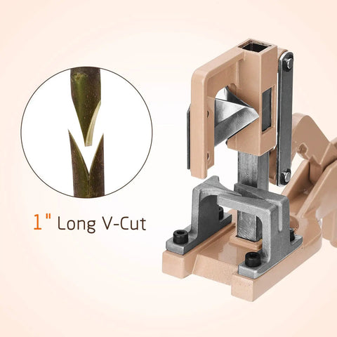 V Cut Grafting Tool For Large Branches Full Metal Body With SK5 Blade Pro Grade Fruit Tree Grafting Knife Smooth One Inch V Cut