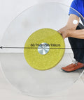 Big Ol Tempered Glass Lazy Susan Turntable For Dining Table, 8mm thick, high heat resistant, 60-100cm diameter, rotating tray