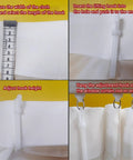 Steps to use 80 Pack Plastic Curtain Hooks with Adjustable Pinch Pleat Ratchet System on curtains