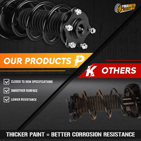 Comparison of Honda CR V Front Complete Strut Shock Absorber With Spring Assembly For 2007 To 2014 2 4L Models with competitors