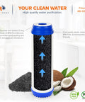 Five Micron 10 Inch GAC Water Filter Cartridge Replacement For AP117 GAC 10 GAC1 4 Pack Coconut Shell Carbon indoors