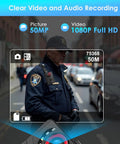 1080P HD Body Camera With Night Vision And Crisp Audio Capture For Cops And Security Pros 10 Hour Battery Life 128GB performance