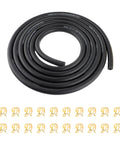 Durable Quarter Inch Fuel Line Hose Upgrade With 300 PSI Rating And 20 Clamps 10 Foot Universal Kit visible coiled with clamps