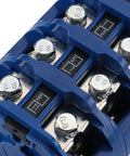 Close-up of terminals on Beefy Heavy Duty Three Phase Rotary Changeover Switch 125A 660V Three Position 1 0 2 With Twelve Terminals