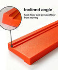 Pro Grade Three Edge Tapping Block for Vinyl Flooring and Laminate Installations with inclined edge close-up
