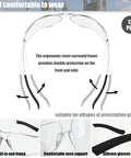 12 Pack ANSI Z87.1 Safety Glasses For Men And Women Clear And Grey Lens Anti Scratch Eye Protection ergonomic frame design