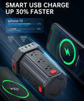 Beast Of A 16.4 Ft Power Strip Surge Protector With 12 AC Outlets And 4 USB Ports Including USB C, charging phones