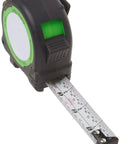 ProCarpenter 25-Foot Lefty Righty Measuring Tape with Fastpad, showing extended blade and compact casing with rubber boot protection.