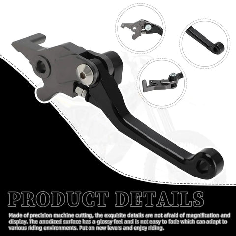 Adjustable CNC 6061 Aluminum Brake Levers For Surron Ultra Bee Electric Dirt Bike Replacement Ultrabee Hand Levers With Custom Reach For Comfortable Grip And Crisp Smooth Braking Performance