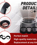 3 Piece Silicone Gasket Replacement Kit For Encore And Virtuoso Conical Burr Coffee Grinders, Durable Ring Seal That Fits Electric Grinders, Keeps Your Morning Brew On Point And Your Grinder Running Smooth. black silicone gaskets